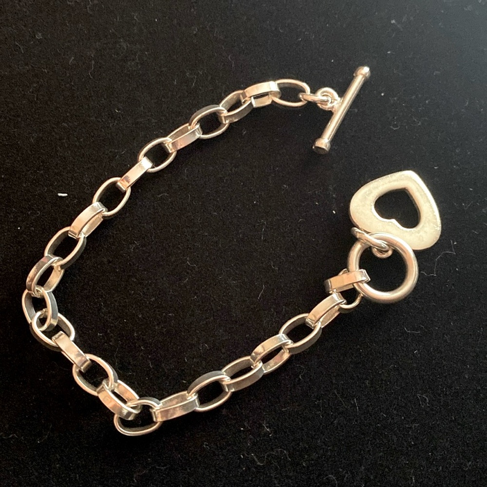 Silpada dangle heart bracelet